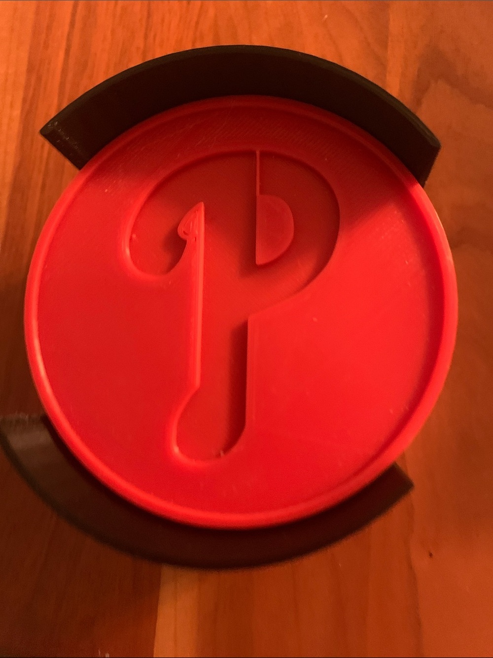 Red Phillies Logo Silicone Coaster - Home Accents